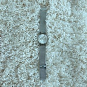 Swatch Watch Women Metal Knit